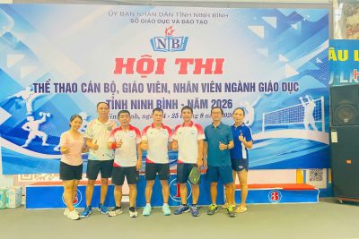 TRƯỜNG TIỂU HỌC HÒA HẬU THAM DỰ HỘI THI THỂ THAO CÁN BỘ, GIÁO VIÊN, NHÂN VIÊN NGÀNH GIÁO DỤC TỈNH NINH BÌNH NĂM 2026