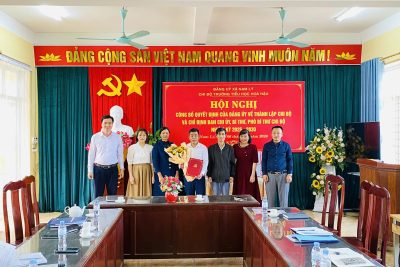 ẢNH HỘI NGHỊ CÔNG BỐ QUYẾT ĐỊNH THÀNH LẬP CHI BỘ