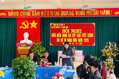 TỔ CHỨC HỘI NGHỊ KIỂM ĐIỂM, ĐÁNH GIÁ XẾP LOẠI CHẤT LƯỢNG CHI BỘ VÀ ĐẢNG VIÊN NĂM 2025