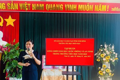 TẬP HUẤN LỒNG GHÉP NỘI DUNG GDQP&AN TRONG TRƯỜNG TIỂU HỌC NĂM HỌC 2025-2026